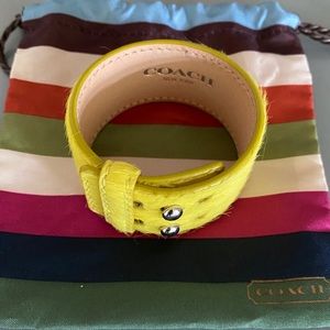 COACH calf hair bracelet 💛